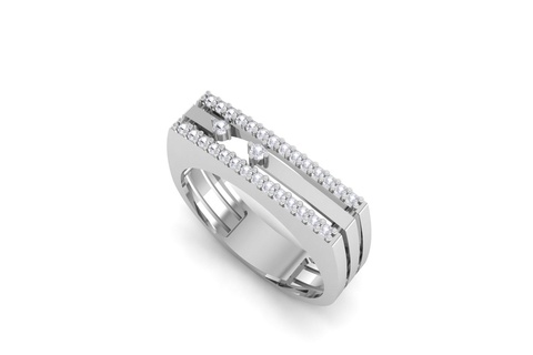 men's diamond ring r 204 rings gold silver stl jewelry 3d printed fashion accessory printing print jewellery make gemstone jewel men wedding 3d print model - Mito3D