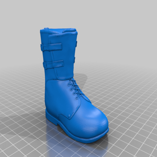 men ' s military boots stl-Datei tool 3d-Drucker Teile 3d-drucken 3d-slash Kunst boot Stiefel Stiefel-Industrie Datei Militär Militär-Modell Teil smartphone stl 3D print model - Mito3D