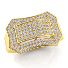 hombres anillo Moda joya compromiso Boda joyería diamante imprimible enganchar oro libra esterlina blanco colgante pendiente collar zafiro pendientes 3d print model - Mito3D