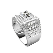 men's ring diamonds jewelry nh n nam p men diamond model jewerly cnc 3d print model - Mito3D