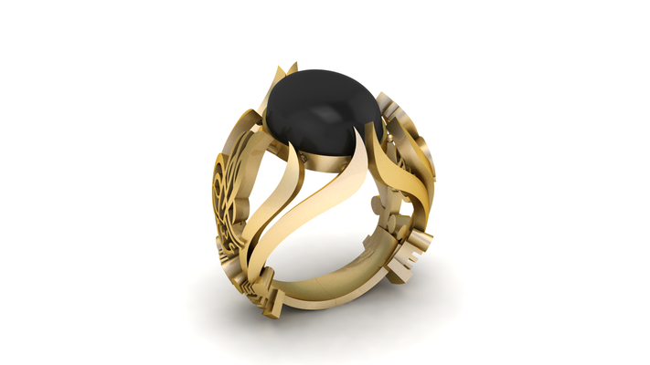 uomini italiano moda squillare 3d stampabile modello 3dprintable mensring italianfashionring gioielli uomo jewelrydesign 3dprinting cad design ad anello personalizzati italiandesign sofisticati modernfashion 3dmodel gioielliere 3d print model - Mito3D