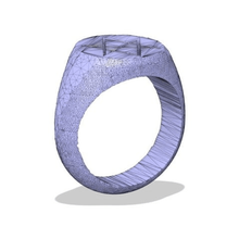 Männer Briefe Ring Schmuck Ringe übernatürlich 3d print model - Mito3D