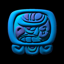 men mayan glyph art blender signs logos 3d print model - Mito3D