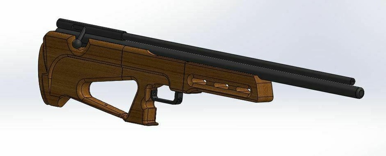 menaldi Jaguar bullpup Lager Hintern Waffen 3d print model - Mito3D