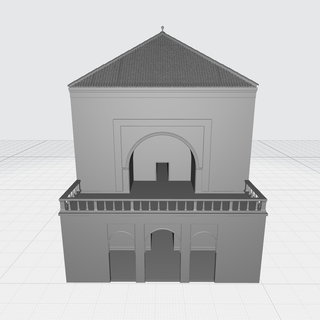 torre Marraquexe Marrocos Koutoubia Kotoubia velho construção árabe islamismo mosqu 3d print model - Mito3D