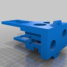 mendel doble extrusora material engranaje reprap apoyo estructuras vadear 3d_printer_extruders 3d print model - Mito3D