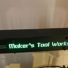 mendel max 3 upper led sign mount tool mendelmax mendelmax3 3d printer parts 3d print model - Mito3D