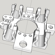 mendel x-Schlitten 12 mm induktive Sonde montieren tool 3d-Drucker Teile 3d print model - Mito3D