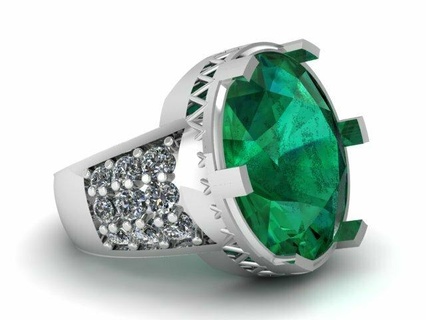 masculino diamante anel designs 3d imprimível modelo 3d print model - Mito3D