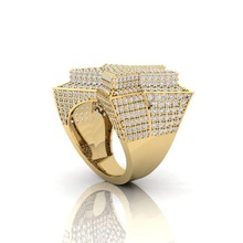 Herren Ring Juwel Mode Sterling Diamant brillant druckbar Silber Engagement Schönheit schwarz vintag Kleidung Solitär Saphir Gold Schmuck Ringe 3d print model - Mito3D