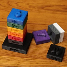 mental blocks various 3d print model - Mito3D