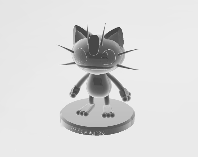 Miau Pokémon 3D print model - Mito3D