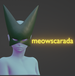 meowscara cosplay Pokémon mascarar anime Bruxas gardevoir neko gato 3d print model - Mito3D