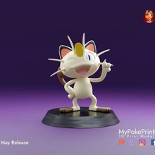 Miau 3d druckbar Pokémon 3d print model - Mito3D