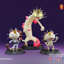 meowth - cat pokemon 3d print model - Mito3D