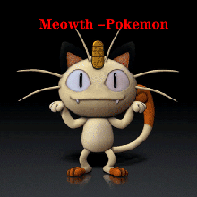 meowth pok seg 3d impressão modelo Pokémon Nintendo estatueta anime figura brinquedo 3d print model - Mito3D