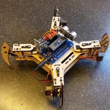 meped v2 quadruped robot gadget robotics mearm arduino 3d print model - Mito3D