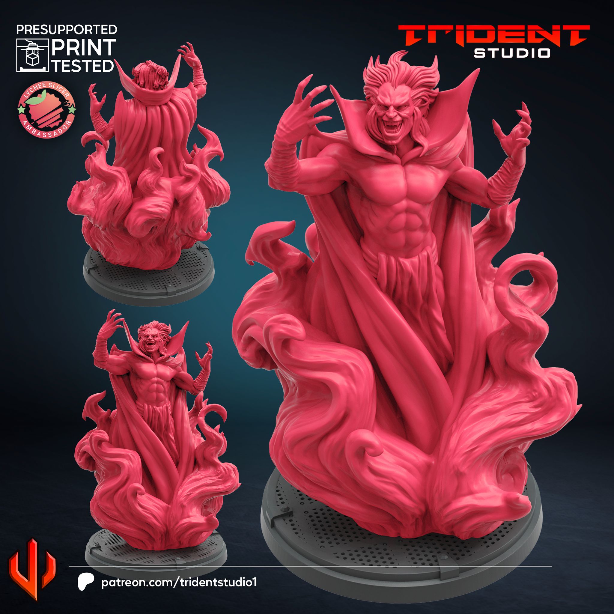 mephisto jogos herói super tampo mesa protocolo marvelcrisis 3D print model - Mito3D