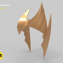 mera crown aquaman various weapon trident sea power poseidon neptune mythical magical high detail head big 2018 3d print model - Mito3D