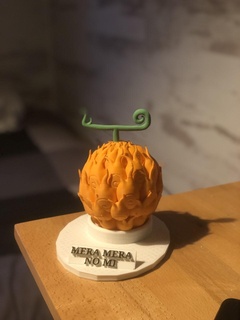 mera mi + suporte ás pirofruta piro fruta demônio pedaço 1 peça one piece 3d print model - Mito3D