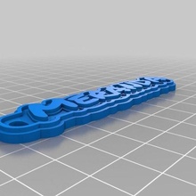mahlen Schmuck angepasst Schlüsselanhänger 3d print model - Mito3D