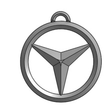 mercedes-benz-keychain mercedes mercedes-benz keychain gift car idea 3d print model - Mito3D