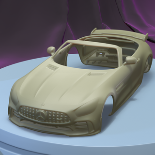 mercedes benz amg gt Roadster 2020 1 24 druckbar Wagen Körper Mercedes Benz gtr Slot scalextric tamiya rc miniz Steuerung Crawler Ninco Kyosho scx axial 3d print model - Mito3D