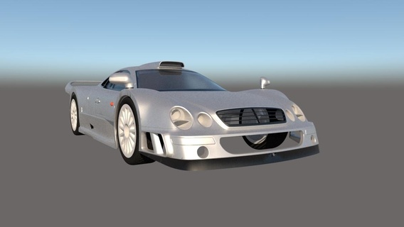 mercedes-benz clk-gtr 1998 1 10 body rc 257 car mb 3d print model - Mito3D