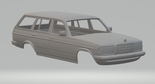 mercedes benz class w123 inmuebles 1975 tragamonedas coche vehiculo fundido presión ruedas calientes carrera h0 rc modelo kyosho Tamya coches juguetes colecionavel miniaturas 3d print model - Mito3D