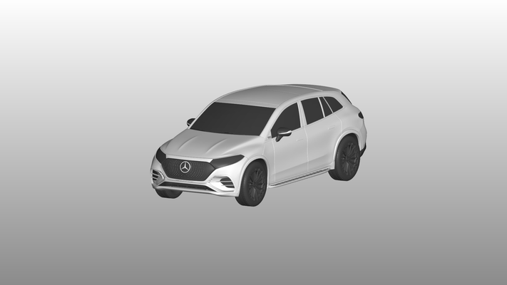 mercedes benz eqs oyun mercedes araba oto araç otomobil ulaşım rc ar vr hazır artırılmış gerçeklik gerçek car3d 3d print model - Mito3D