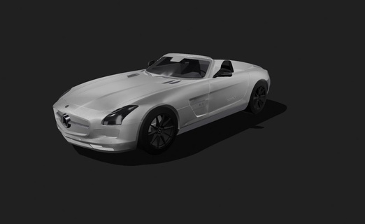 mercedes benz sls oyun Mercedes 250 Oto kopya araba otomobil araç Dış sedan istasyon vagon Spor Dalları 3d print model - Mito3D
