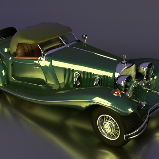 Mercedes Daimler Roadster klasik Araçlar Oto tamirci otomotiv 3D print model - Mito3D