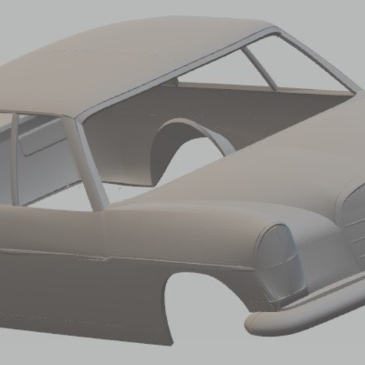 mercedes 280 se amg imprimible cuerpo del coche juego las subvenciones sí ranura scalextric tamiya rc 3D print model - Mito3D