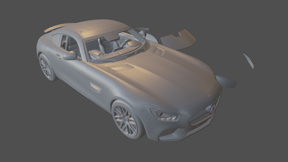 Mercedes amg gt benz dizi 3 yeni 2023 2021 2022 2020 araba araç 3d Yazdır oyuncak 3d print model - Mito3D