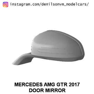 Mercedes amg gtr 2017 kapı ayna 1 24 25 retrovisor yan gt 3d print model - Mito3D