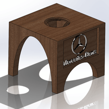 mercedes porta badge - benz art auto 3d print model - Mito3D
