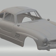 mercedes benz 300 sl imprimible cuerpo del coche juego las subvenciones luifer s ranura scalextric shell rc radio el monitoreo tamiya miniz 1-10 1-32 1-18 1-24 3d print model - Mito3D