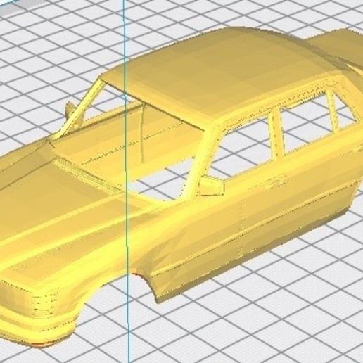 mercedes benz w116 450 yazdırılabilir vücut araba oyun verir luifer yuvası scalextric tamiya rc 3D print model - Mito3D