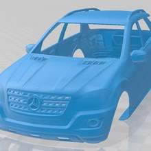 Mercedes Benz 500 druckbar Körper Wagen Spiel Slot scalextric tamiya rc miniz Hobby Mikro 3d print model - Mito3D
