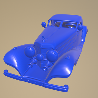 mercedes benz 500k special roadster 1936 printable car body 1-10 separate parts scalextric tamiya rc miniz crawler kyosho axial traxxas micro 3d print model - Mito3D