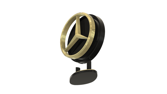mercedes benz amg stand logo art gadget upcrid auto sport racing luxury machine 3d print model - Mito3D