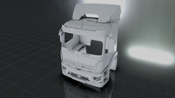 mercedes benz antos truck cabin euro crawler drift ninco 2016 2014 2018 2021 transport heavy-duty 3d print model 3d print model - Mito3D