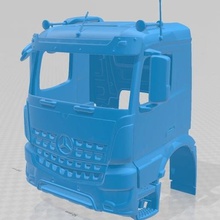 mercedes benz arocs imprimable de la cabine du camion jeu des subventions le fente système scalextric sport tamiya rc miniz radio contrôle hobby 1-10 1-24 1-32 1-18 1-14 1-16 1-12 crawler dérive ninco mouche kyosho scx axial traxxas 3d print model - Mito3D