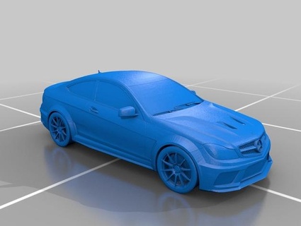 mercedes benz c63 Game cars tunning detail only 3d print model - Mito3D