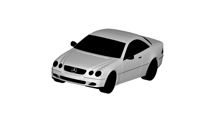 mercedes benz cl class game car auto vehicle automobile transport rc ar vr game ready augmented reality virtual car3d 3d print model - Mito3D