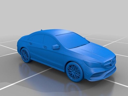 mercedes benz cla 45 amg jogos carros afinação detalhe só 3d print model - Mito3D