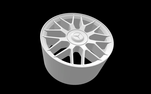 mercedes benz claq gt1 oem wheels slot car vehicle diecast hotwheels tamiya fujimi aoshima 1 64 43 25 2 4 18 miniature ferrari lamborghini bbs forgiato rotiform bmw 3d print model - Mito3D
