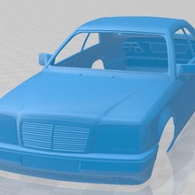 mercedes benz clase cupé 1993 imprimible cuerpo coche vehiculo juego espacio scalextric Tamiya rc miniz pasatiempo micro 3d print model - Mito3D