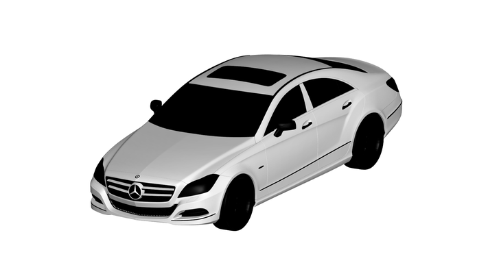 mercedes benz cls 350 gioco macchina auto veicolo automobile trasporto rc ar vr pronto aumentata realtà virtuale car3d 3d print model - Mito3D