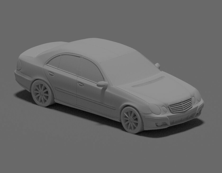 Mercedes Benz e350 2007 mercedes benz 3D print model - Mito3D